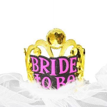 Kroon Goud 'Bride To Be' Sluier 