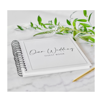 Gastenboek Our Wedding Zwart & Wit Ginger Ray 