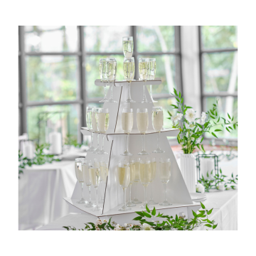 Drinkpiramide 3-Lagen Wit - 79x76cm - Ginger Ray