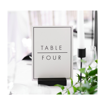 Tafelnummers 1-12 Wit & Zwart Ginger Ray 