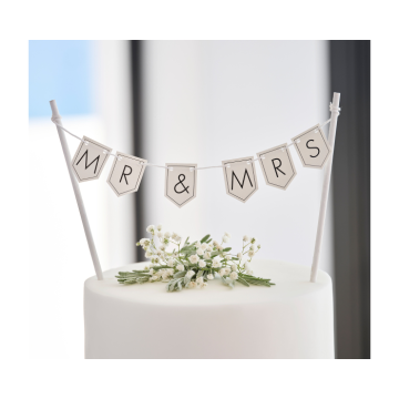 Taarttopper Mr & Mrs Aanpasbaar Ginger Ray 