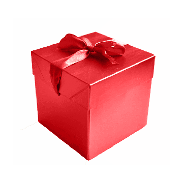 Cadeaudoos Rood (10x10x10cm)