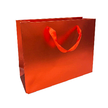 Cadeautas M Metallic Rood - 25x9x20cm - 6 stuks