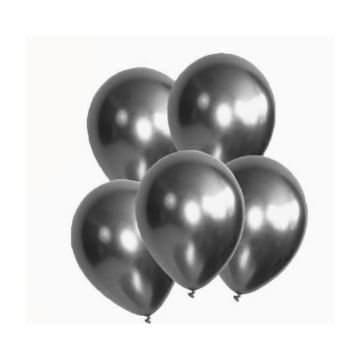 Chroom Ballonnen Antraciet (10st)