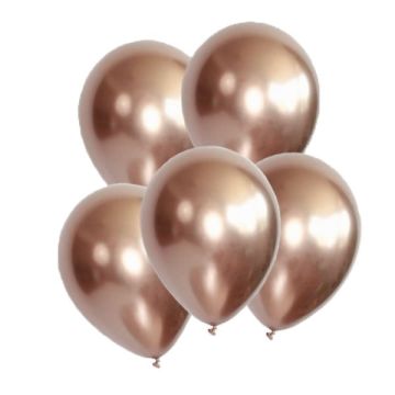 Chroom Ballonnen Roségoud (10 stuks)