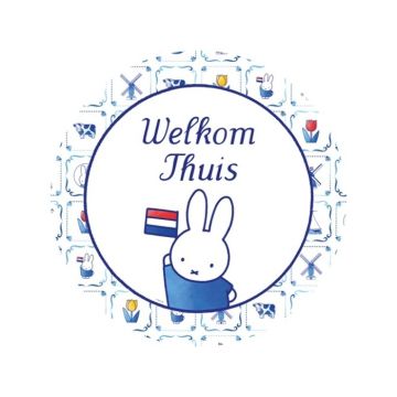 Slinger Welkom Thuis Nijntje Delfts Blauw