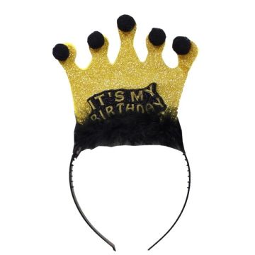 Diadeem It's My Birthday Goud