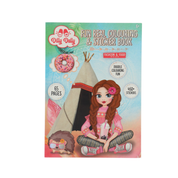 Kleur- en Stickerboek Dilly Dally