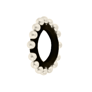 Haarelastiek Parels Wit (2st) 