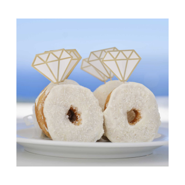 Donut Toppers Engagement Ring Ginger Ray (6st)