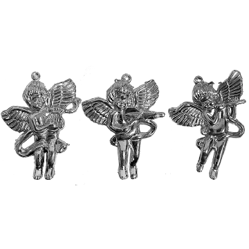 Engel Hangers Zilver - 5,5 cm - 6 stuks 