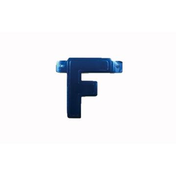 Letterslinger F Blauw