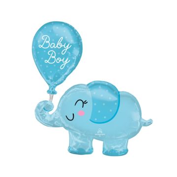 Folieballon Olifant Baby Boy