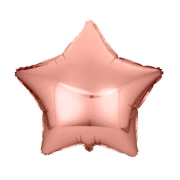 Folieballon Ster Roségoud (45cm)