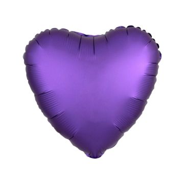Folieballon Hart Matte Paars