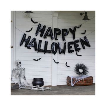 Ballonslinger Happy Halloween met web & vleermuizen Ginger Ray 