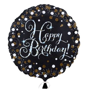 Folieballon Happy Birthday! Sparklin - 43cm