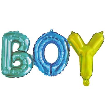 Folieballon 'Boy' Gekleurd (40cm) 