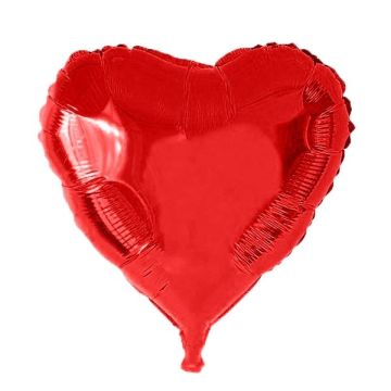 Folieballon Hart Rood 
