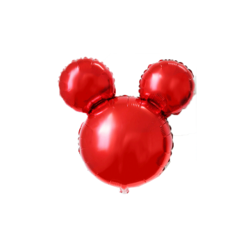 Folieballon Muizenoren Rood