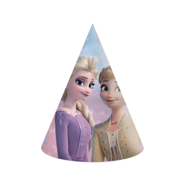 Feesthoedjes Frozen 2 - 6 stuks