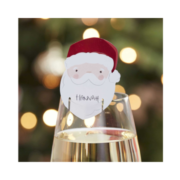 Glasdecoratie Kerstman Ginger Ray - 12 stuks 