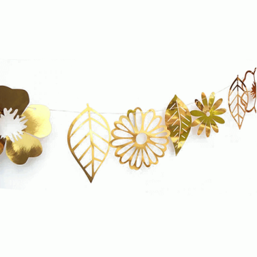 Slinger Bladeren & Bloemen Goud (3m)