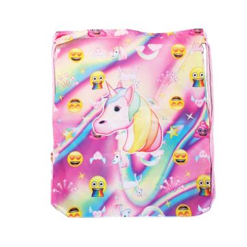 Gymtas Emoji Unicorn/Roze 