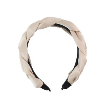 Haarband Gevlochten Creme