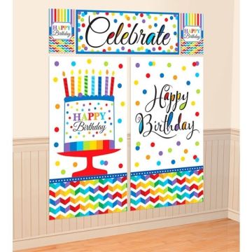 Muurdecoratie Happy Birthday Mix 