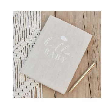 Linnen Gastenboek Hello Baby Ginger Ray