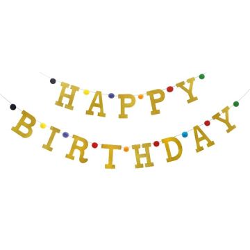 Slinger Happy Birthday Pompom