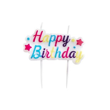 Kaars Happy Birthday