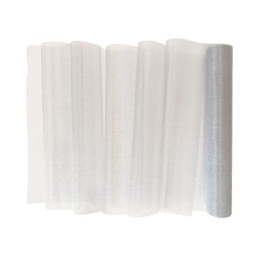 Decoratiestof Organza Zilver (30x500cm) 