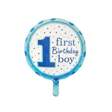 Folieballon It's a Boy Gold Dots 