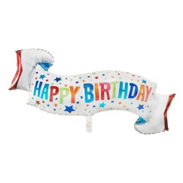 Folieballon Happy Birthday Banner 