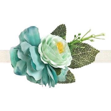 Polscorsage Pioenrozen Turquoise