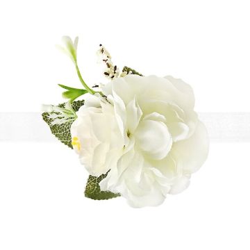 Polscorsage Pioenrozen Wit