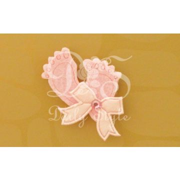 Decoratie Vilt Voetjes Roze