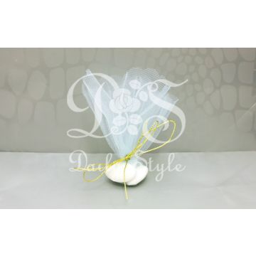 Tule Rondjes Kaal Ø24cm Blauw