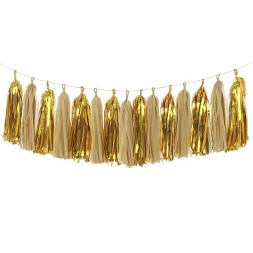DIY Tassel Garland Goud/Goud