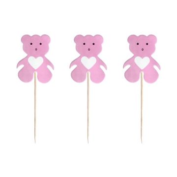 Prikkers Beertje Roze (12st) 