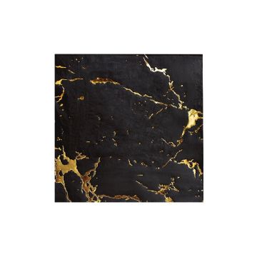 Servetten Marble Zwart/Goud (20st) 