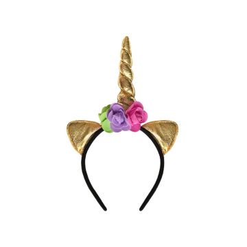 Diadeem Unicorn Goud