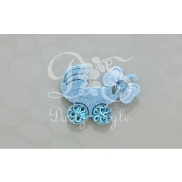 Deco Vilt Kinderwagen Blauw