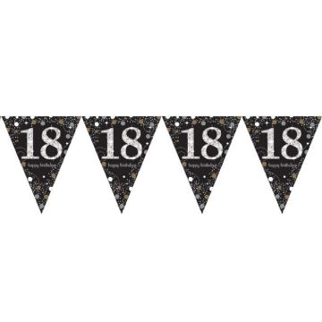 Vlaggenlijn 18 Happy Birthday Sparkling 