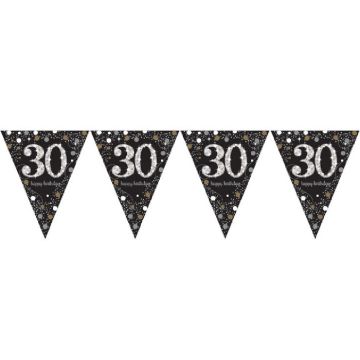 Vlaggenlijn 30 Happy Birthday Sparkling 