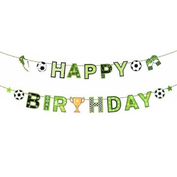 Letterslinger Happy Birthday Voetbal