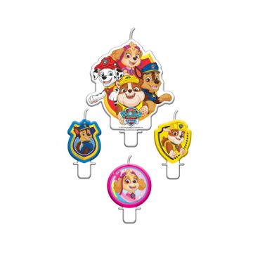 Kaarsjes Paw Patrol (4st)