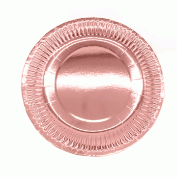 Kartonnen bordjes roségoud
